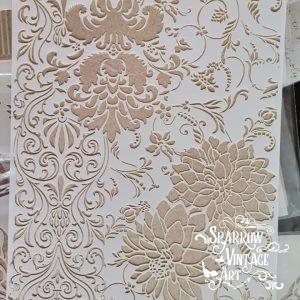 Flower Mixed Media - Stencil